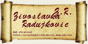 Živoslavka Radujković vizit kartica